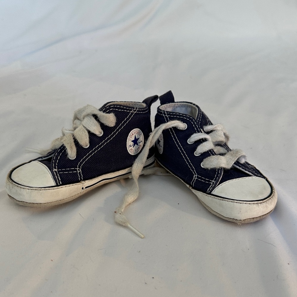 Converse Kids Navy Blue Canvas Sneakers
